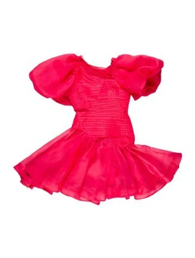 Pre-owned Aje Strapless Mini Dress In Pink