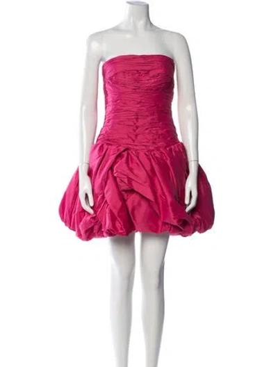 Pre-owned Aje Strapless Mini Dress In Pink