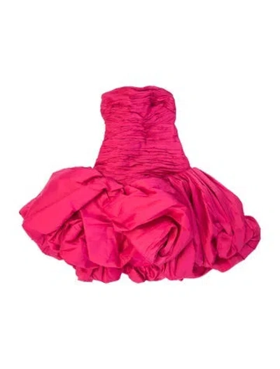 Pre-owned Aje Strapless Mini Dress In Red