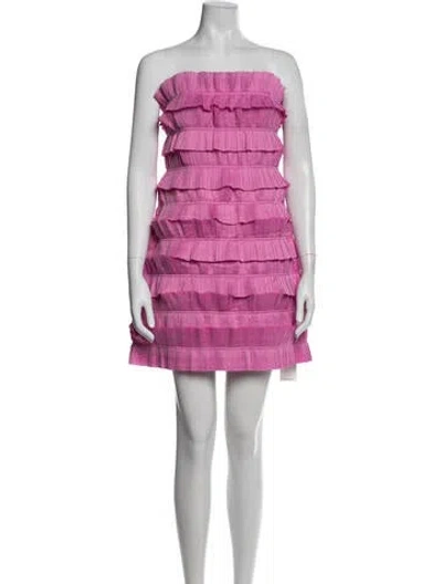 Pre-owned Aje Strapless Mini Dress W/ Tags In Pink