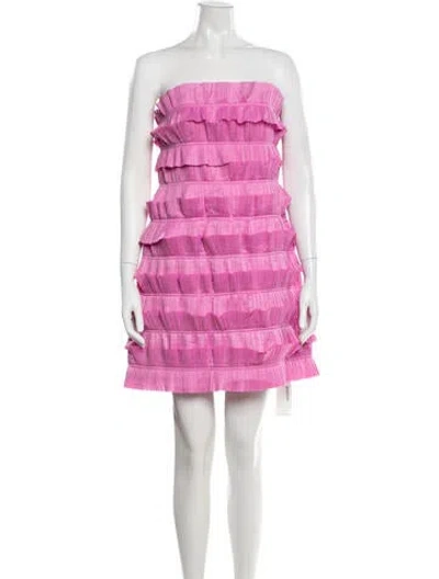 Pre-owned Aje Strapless Mini Dress W/ Tags In Pink