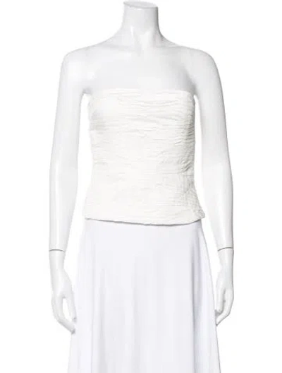 Pre-owned Aje Strapless Top W/ Tags In White
