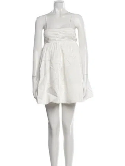Pre-owned Aje Strapless Top In White