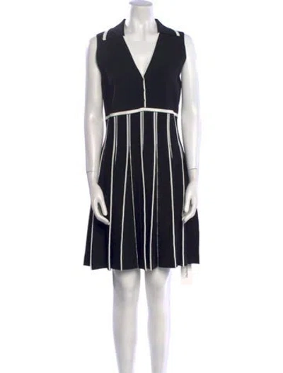 Pre-owned Aje Striped Mini Dress W/ Tags In Black