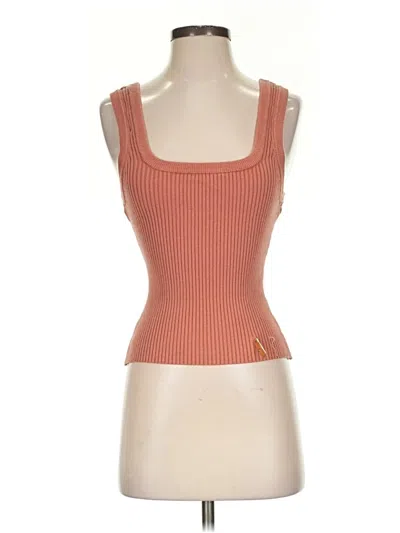 Pre-owned Aje Tank Top Orange Square Neckline Tops