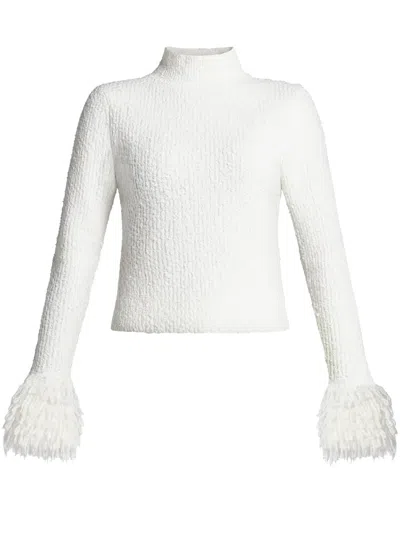 Aje Textured-finish Top In White
