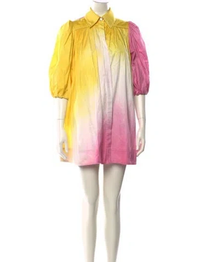 Pre-owned Aje Tie-dye Print Mini Dress In Multi