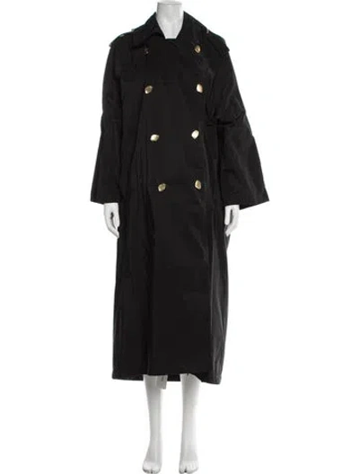 Pre-owned Aje Trench Coat In Black
