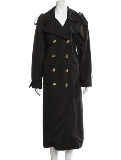 Pre-owned Aje Trench Coat In Black