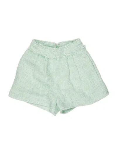 Pre-owned Aje Tweed Pattern Mini Shorts In Multi