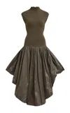 Aje Venetia Knitted Midi Dress - In Brown