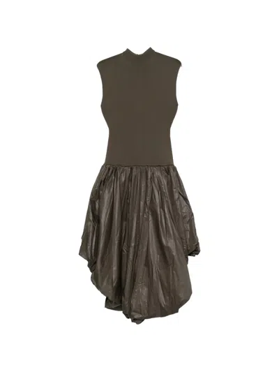 Aje Venetia Sleeveless Balloon-skirt Midi Dress In Green