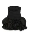 Aje Violette Bubble Hem Mini Dress In Black  