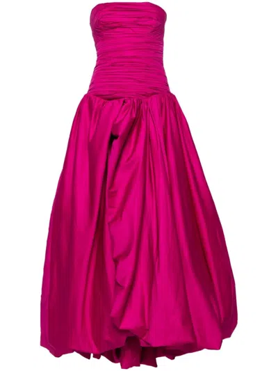 Aje Violette Bubble Hem Maxi Dress In Fuchsia