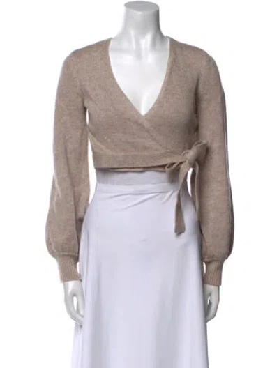 Pre-owned Aje V-neck Sweater W/ Tags In Neutral