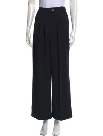 Pre-owned Aje Wide Leg Pants In Black