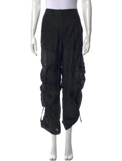 Pre-owned Aje Wide Leg Pants In Black
