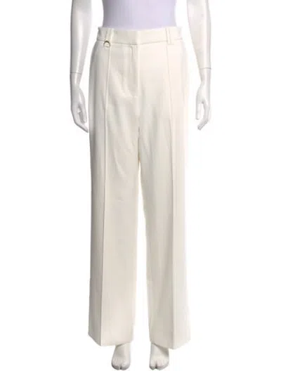 Pre-owned Aje Wide Leg Pants In Neutrals