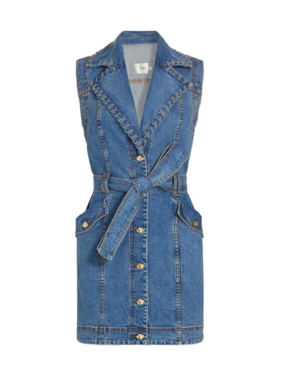 Aje Women's Balance Denim Minidress In Nineties Wash