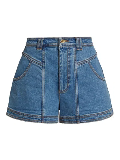 Aje Women's Belmond High-rise Denim Shorts In Nineties Wash