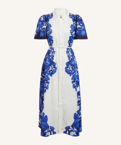 Aje Women's Fernanda Cotton Midi Dress