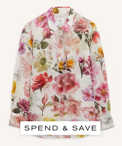 Aje Women's Fleur Linen-silk Shirt