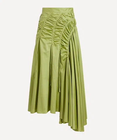 Aje Women's Siren Midi-skirt In Bayleaf Green