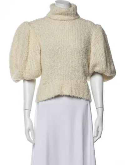 Pre-owned Aje Wool Turtleneck Sweater In Yellow