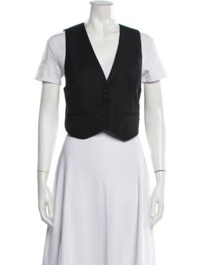 Pre-owned Aje Wool Vest In White