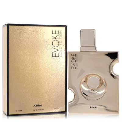 Ajmal 2pcs Combo Gift Set  Evoke Gold By  Eau De Parfum Spray 3 oz For Men