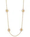 AJOA BY NADRI 18K GOLD-PLATED IMITATION PEARL FLOWER COLLAR NECKLACE, 15' + 3" EXTENDER