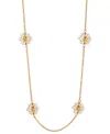 Ajoa By Nadri 18k Gold-plated Imitation Pearl Flower Collar Necklace, 15' + 3" Extender In Gold