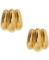 Ajoa By Nadri 18k Gold-plated Triple Lobe J-hoop Earrings In Gold