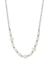 AJOA BY NADRI SILVER-TONE IMITATION PEARL STATEMENT NECKLACE, 16" + 2" EXTENDER