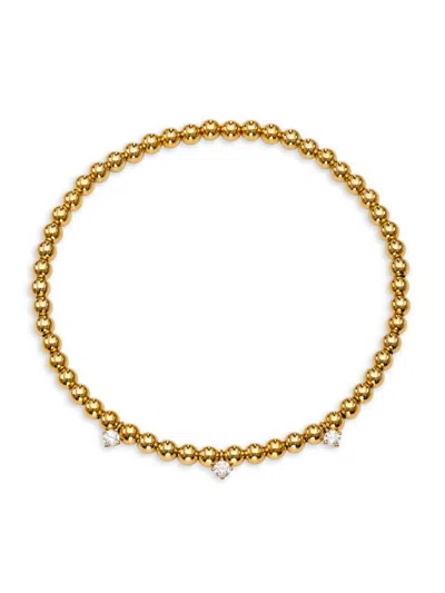 Ajoa By Nadri Women's Lala 18k Goldplated Cubic Zirconia Charm Bracelet In Brass