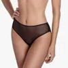 AJOUR LONG BRIEFS IN BLACK