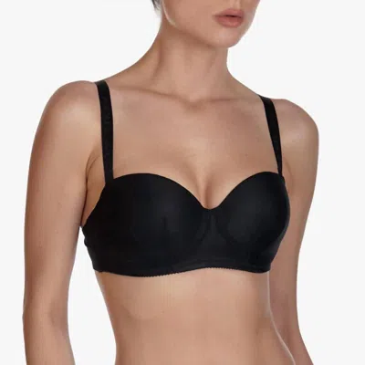 Ajour Long Strapless Bra In Black