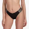 Ajour Sensual Thong In Black In Black
