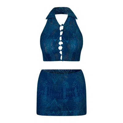 Ajroxx Blue Lune Lace Set