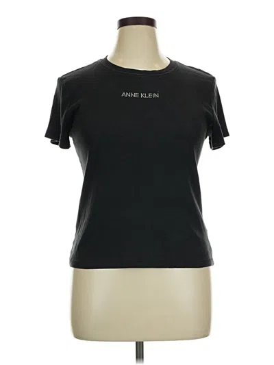 Pre-owned Ak Anne Klein Active T-shirt In Black