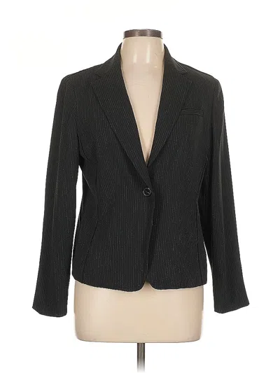 Pre-owned Ak Anne Klein Blazer Jacket In Black