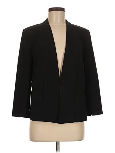 Pre-owned Ak Anne Klein Blazer Jacket In Black
