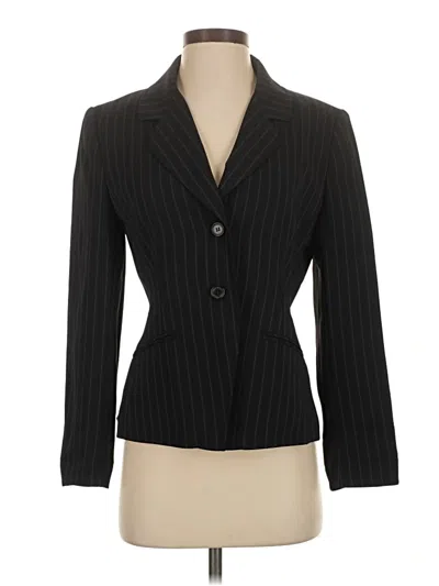 Pre-owned Ak Anne Klein Blazer Jacket In Black