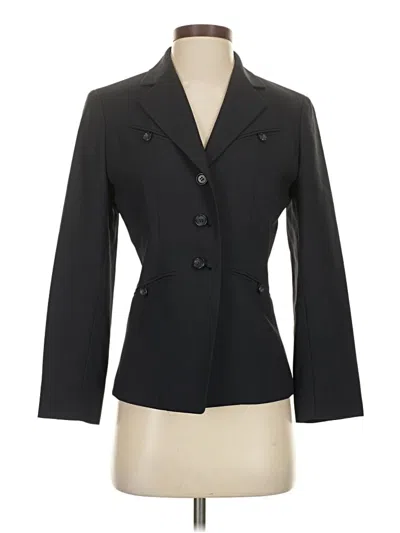 Pre-owned Ak Anne Klein Blazer Jacket In Black
