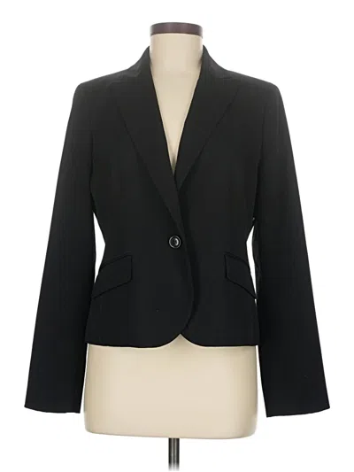 Pre-owned Ak Anne Klein Blazer Jacket In Black