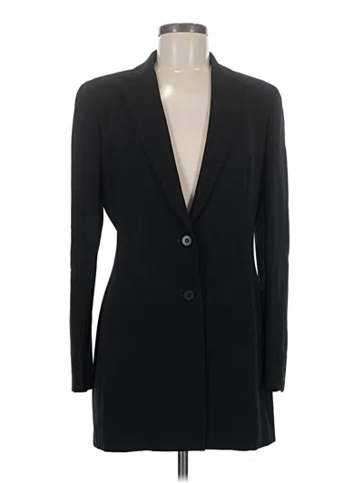 Pre-owned Ak Anne Klein Blazer Jacket In Black