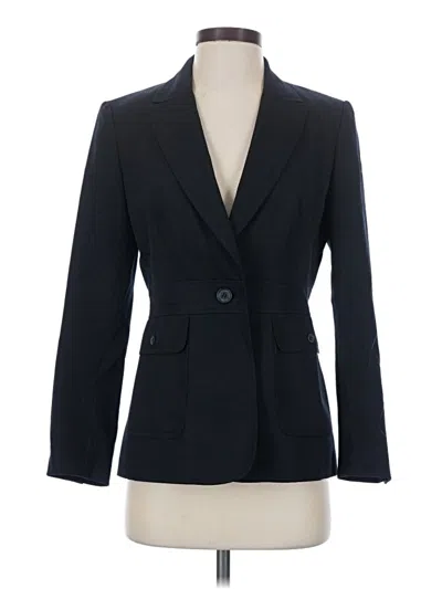 Pre-owned Ak Anne Klein Blazer Jacket In Black
