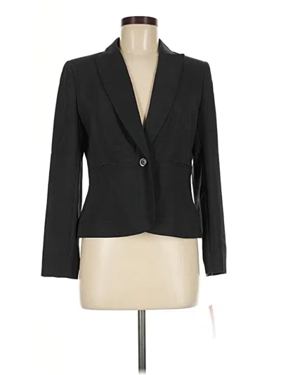 Pre-owned Ak Anne Klein Blazer Jacket In Black