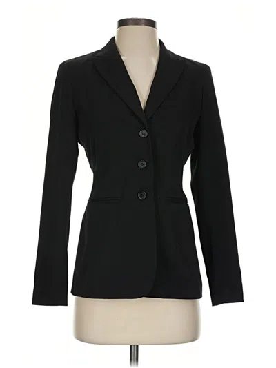 Pre-owned Ak Anne Klein Blazer Jacket In Black