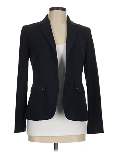 Pre-owned Ak Anne Klein Blazer Jacket In Blue